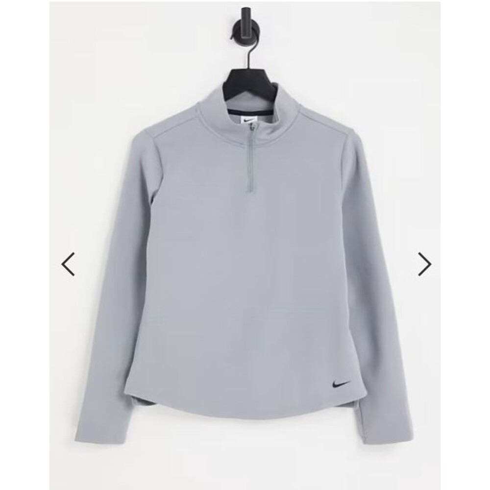 Nike Training One Therma-FIT Sweatshirt long-sleeve half zip Gray top Sz L